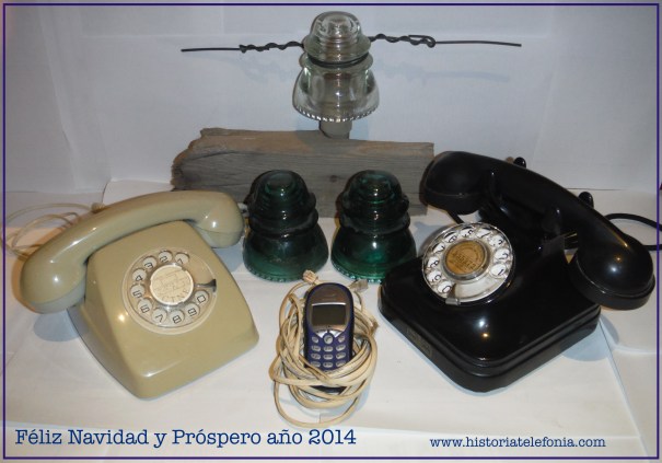 Alegoría navideño telefónica nostálgica