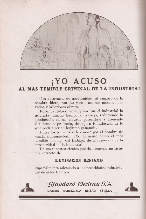 Anuncio. Revista Telefónica Española febrero 1929.
