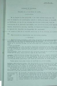 Primera página del Acta nº 12