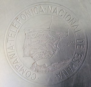 Grabado. Escudo de la CTNE