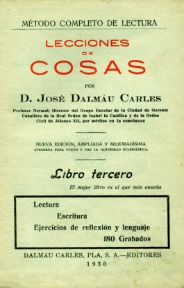 Lecciones de Cosas J Dalmau 1930