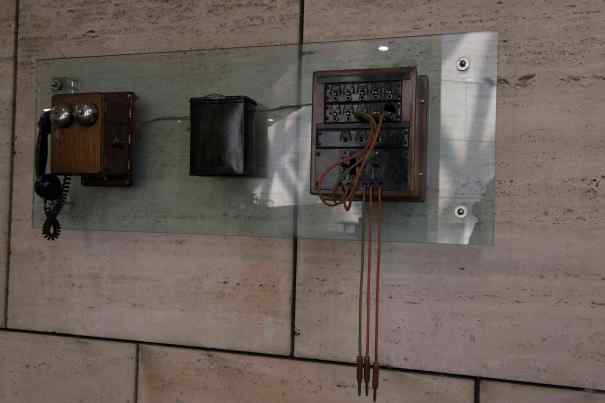 Estación de abonado de batería central y centralita. Edificio CNSO Aravaca