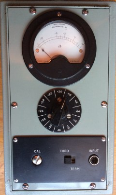 Medidor de Nivel en dB. Modelo 74164A de la Standard Telephones&Cables Ltd London (colección particular)