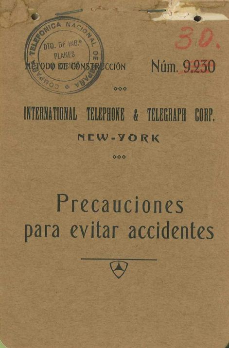 Seguridad e Higiene en la CTNE en&nbsp;1929