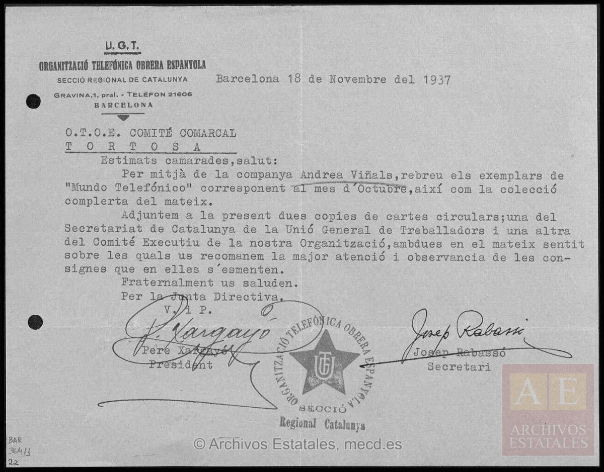 El «Boletín Telefónico» de la CTNE y la Revista «Mundo Telefónico» durante la Guerra&nbsp;Civil