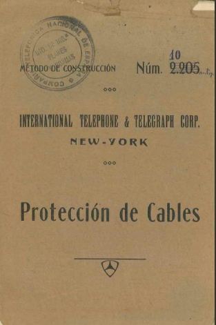 Portada_1926_MetodoConstruccion ITT 010 Proteccion Cables
