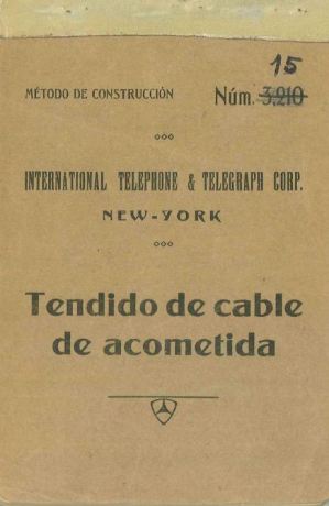 Portada_1927_MetodoConstruccion ITT 015 Tendido Cables Acometida