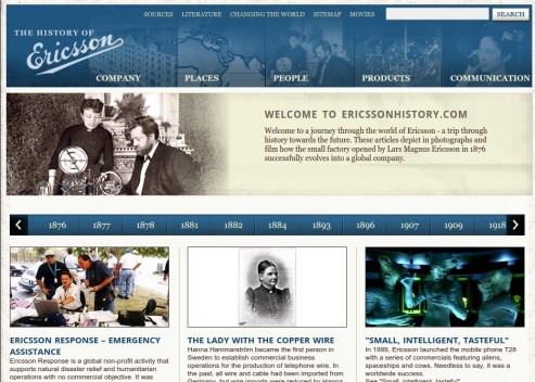 Web Ericsson History