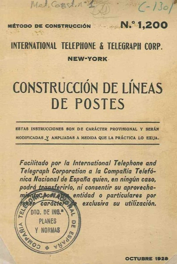 Portada del Método de Construcción n001, 1928
