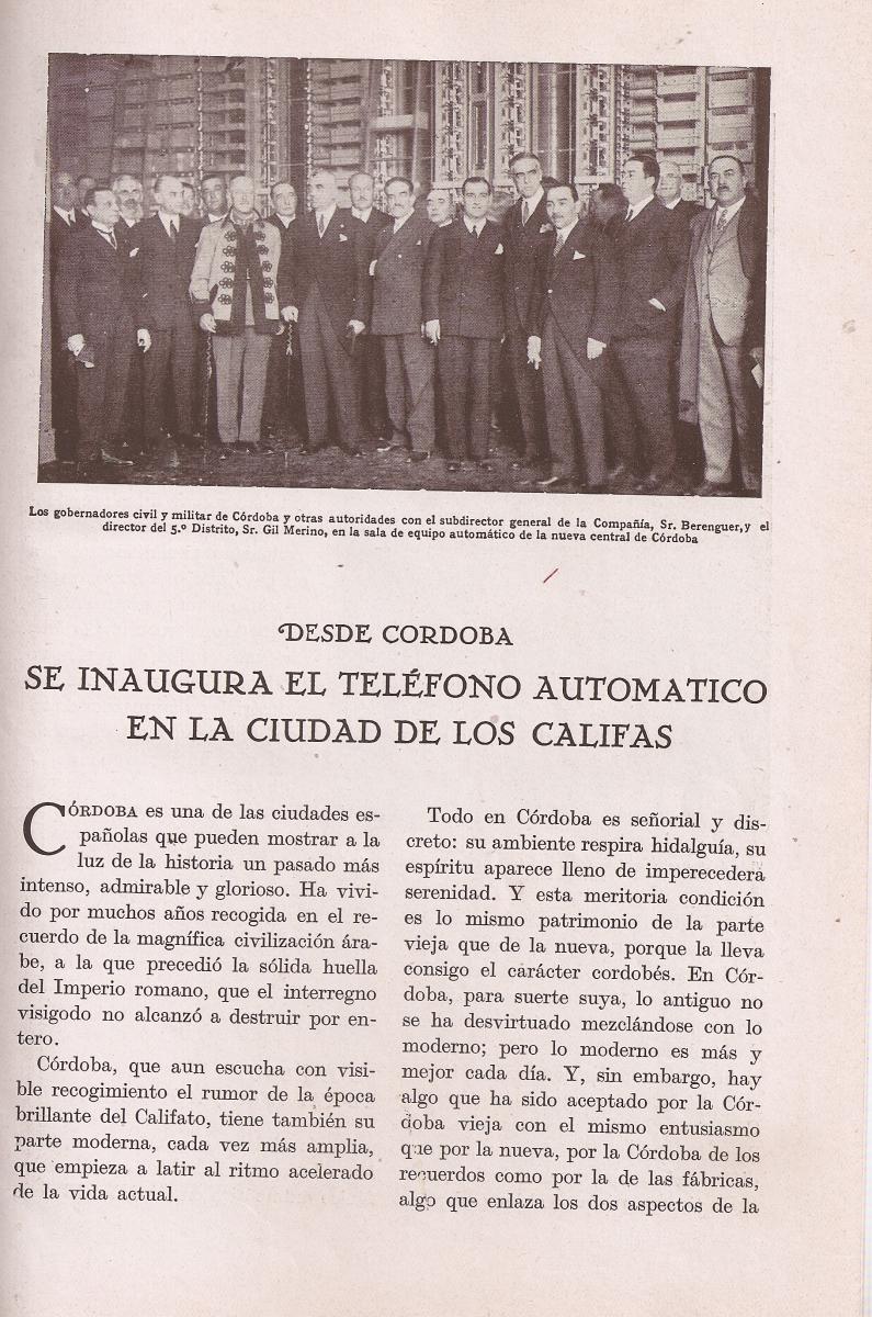La Revista Telefónica Española 1925-1931 (Volumen 5 número 1, enero&nbsp;1929)