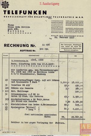 Documentos del Archivo Histórico Nacional sobre telecomunicaciones en la Guerra Civil&nbsp;Española