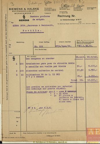 Documento ahn023 Material Telefónico Siemens 1938