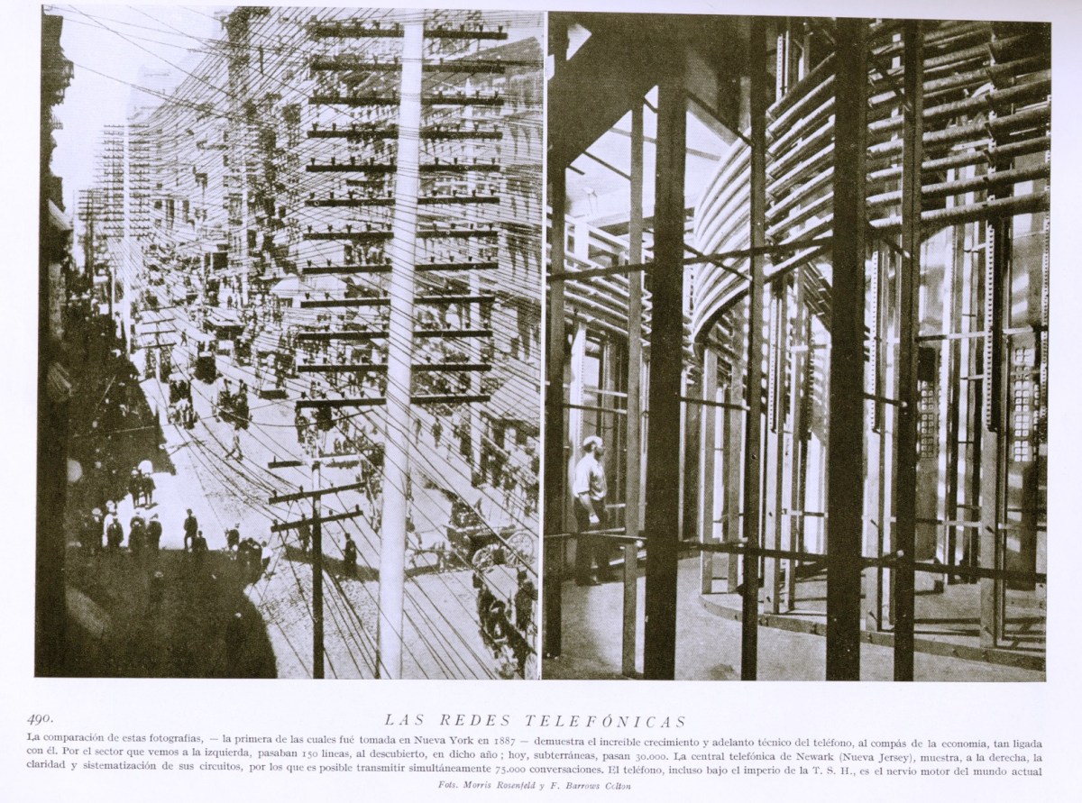 Redes Cablegráficas, Telefónicas, Telefonía sin Hilos. «Mil Aspectos de la Tierra…»&nbsp;1959