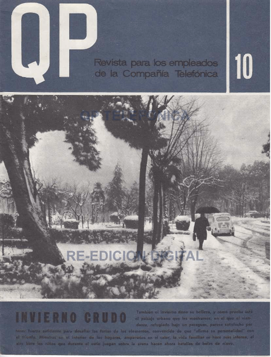 Disponible la Revista de Empleados de Telefónica QP, año&nbsp;1968