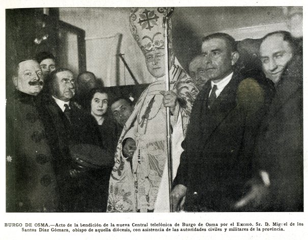 Acto de inauguración de la nueva central telefónica en la calle del Seminario nº 19 el día 9-2-1926