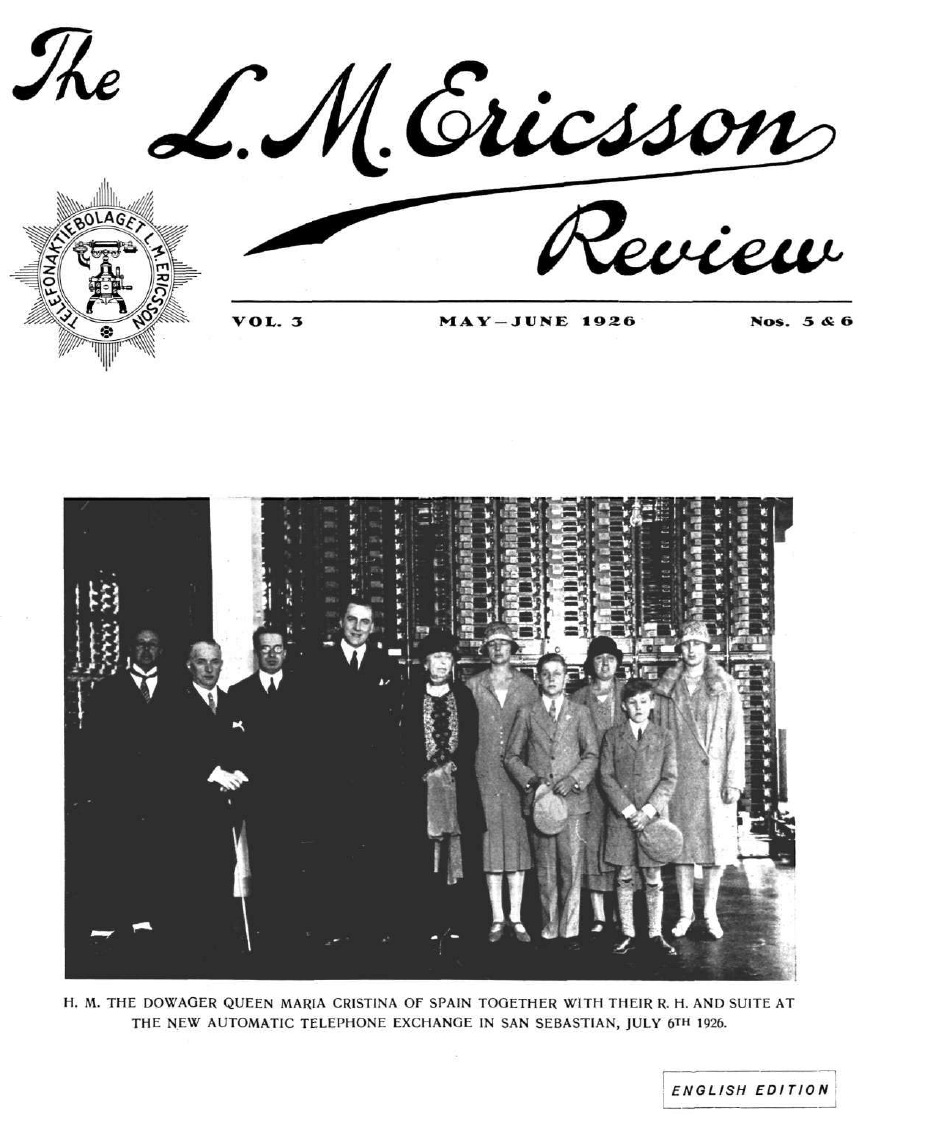 Ericsson Review, periodo&nbsp;1924-1955