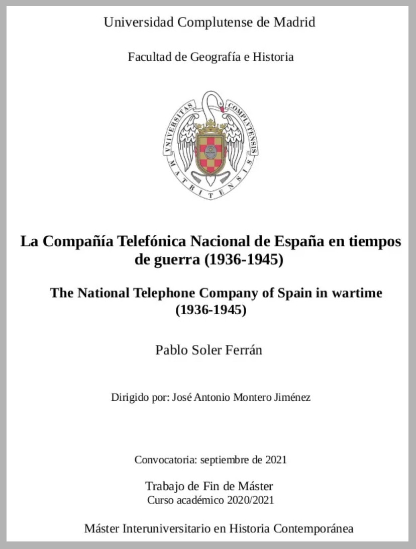 Telefónica en la Guerra&nbsp;Civil