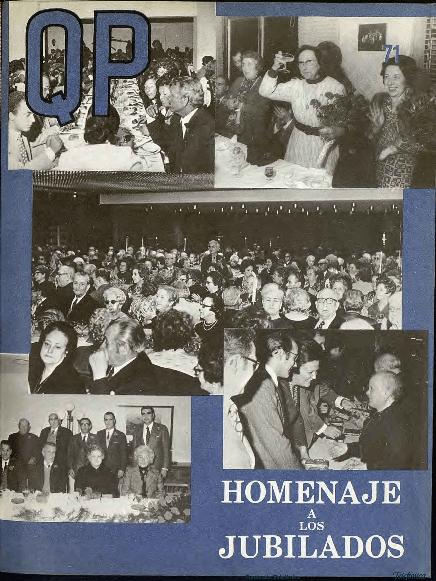 Revista de Empleados de Telefónica QP, año&nbsp;1974